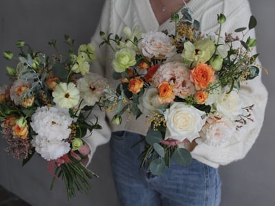 新娘捧花 / 全鮮花 / 陽光色系3