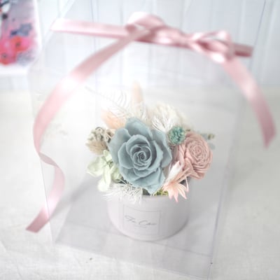 永生玫瑰小桌花 / 薰粉色 NT8905