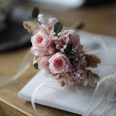 手腕花 / 永生花 / 清新粉 NT7903