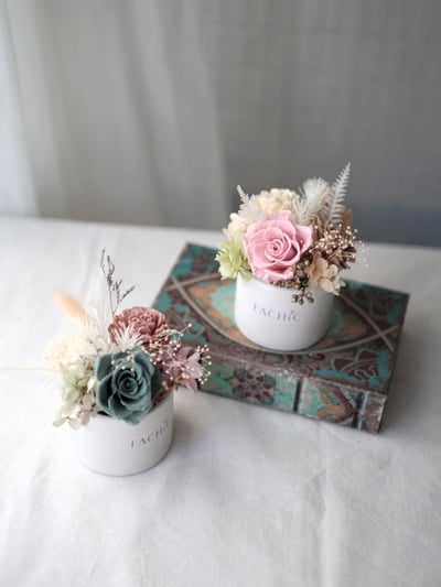 永生玫瑰小桌花 / 薰粉色 NT8903