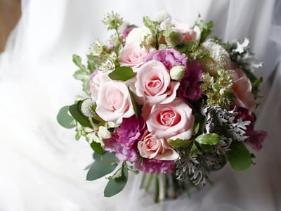 新娘捧花 / 全鮮花 / 粉紫色系1