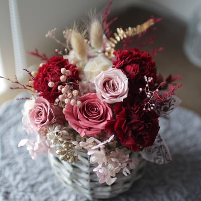 永生康乃馨大桌花 / 紅色系 NT26803