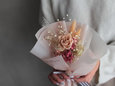 永生小花束 / 小 / 氣質奶茶 NT6903