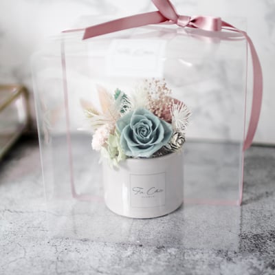 永生玫瑰小桌花 / 霧綠色 NT8904