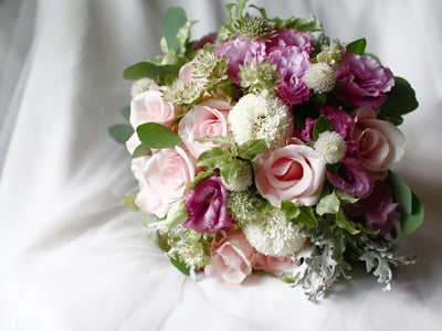 新娘捧花 / 全鮮花 / 粉紫色系2