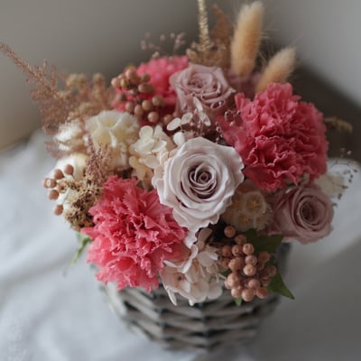 永生康乃馨大桌花 / 柔和系 NT26802