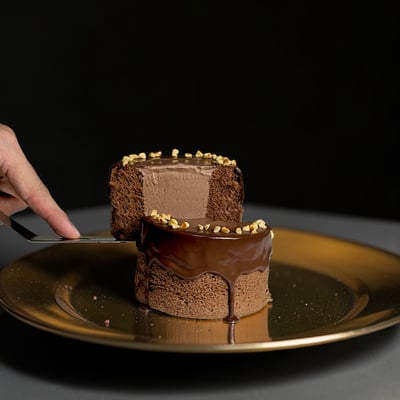 巧克力奶霜戚風蛋糕2