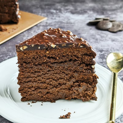 脆皮舒芙蕾生巧克力蛋糕2