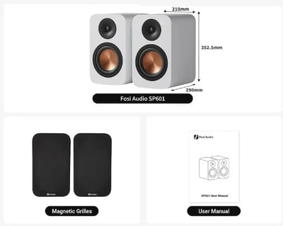 Fosi Audio SP601 6.5吋 書架式被動喇叭2