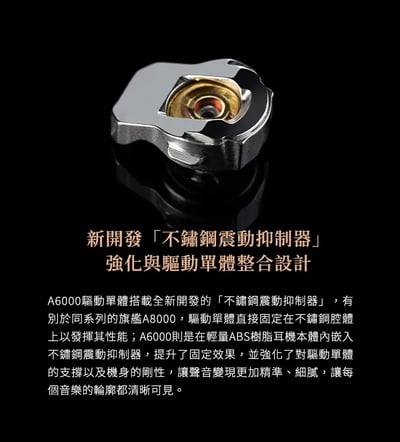Final A6000 動圈次旗艦入耳式耳機 耳道式3