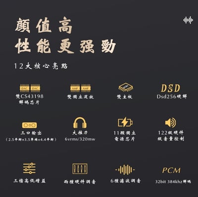 KUANG PAI 狂派Plus4 隨身hifi解碼耳放DAC轉3.5/2.5/4.4平衡 隨身DAC CS431982