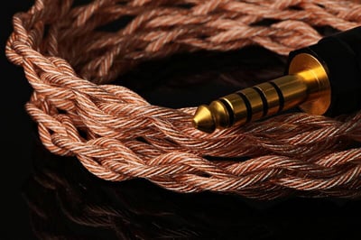 HanSound 漢聲 MINOS 耳機升級線 高純度無氧銅 + 無氧銅鍍銀里茲線 23AWG6