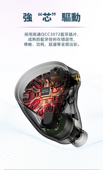 BGVP Q3 藍芽5.3 支援AptX Adaptive LC3 真無線耳機3