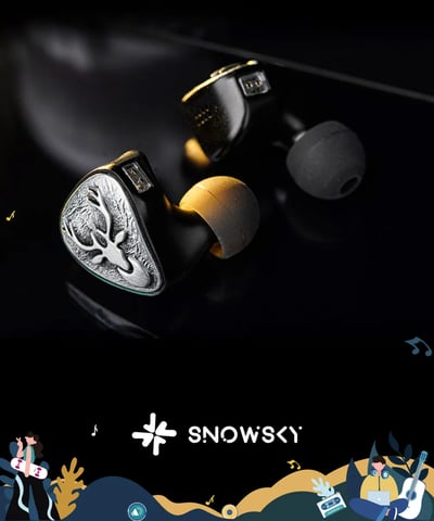 FIIO × SNOWSKY FH3 LUMI 鹿鳴 混合單體可換線耳機｜一圈二鐵・復古調音10