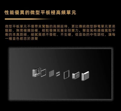 DUNU PRS 5 5單元 耳道式耳機 1圈 + 3鐵 + 1微型平板．四分頻五單元混合架構 首批贈送 Type C解碼 DAC7
