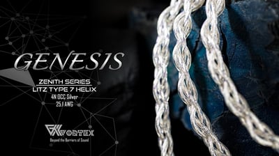 Vortex Cables Zenith Series  Genesis 創世 4N OCC純銀旗艦升級線｜讓聲音回到純淨、開闊與精準2
