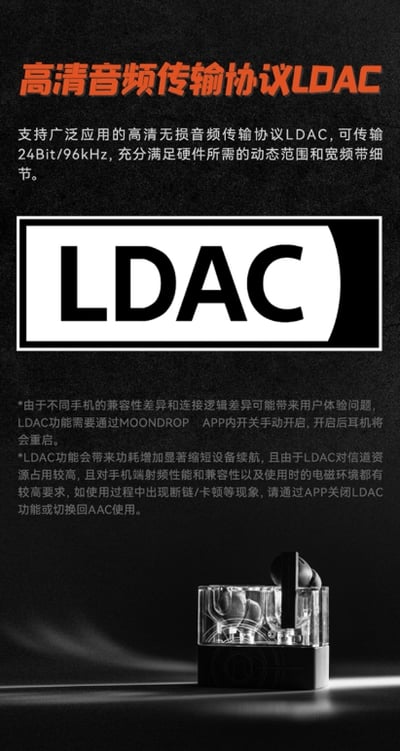 MoonDrop 水月雨 Space Travel 2 Ultra｜平板單元 × LDAC高解析藍牙耳機7