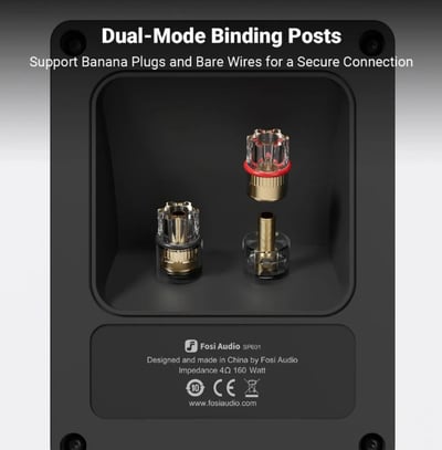 Fosi Audio SP601 6.5吋 書架式被動喇叭6