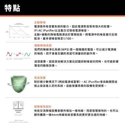 iFi Audio Power Station 消噪濾波電源排插｜旗艦級電源淨化 × 主動降噪 × 音質全面提升6