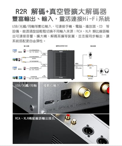 FIIO WARMER R2R 真空管音色桌上型DAC 復古暖聲旗艦之選3