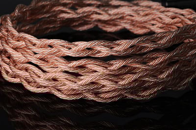 HanSound 漢聲 MINOS 耳機升級線 高純度無氧銅 + 無氧銅鍍銀里茲線 23AWG4