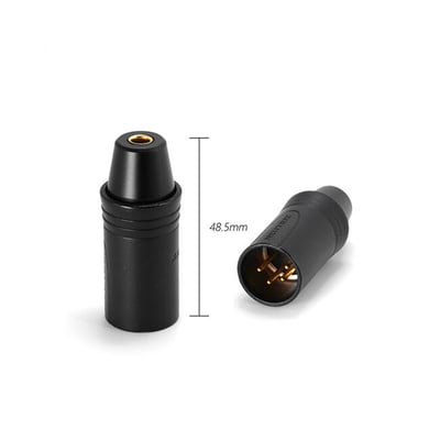 ddHifi XLR44B 4.4mm平衡(母)轉XLR 4pin(公)轉接頭5