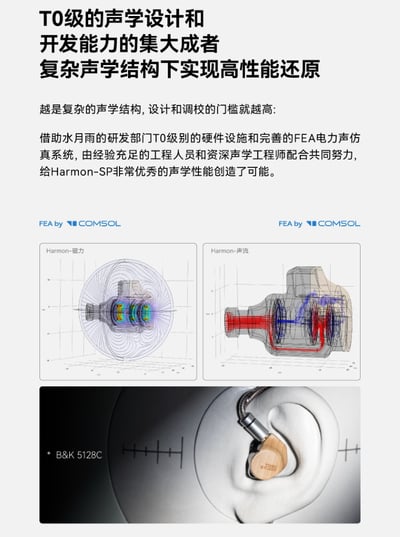 水月雨 Moondrop × TAGO Studio Harmon-SP 聯名款 Hi-Fi 入耳式耳機｜三動圈專利聲學設計9