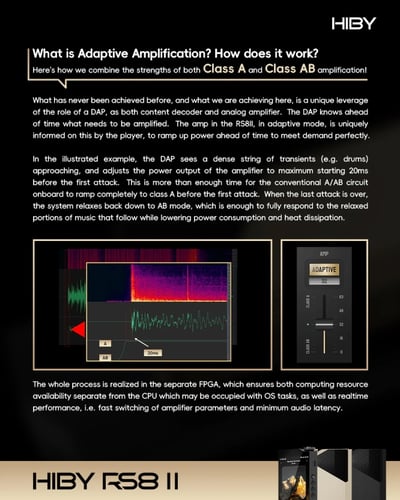 Hiby RS8 II 旗艦音樂播放器 AI 音色模擬 Hi-Fi 播放器｜DARWIN III R2R 架構 × Qualcomm 8Gen2 平台 × 46.8Wh 高電壓電池8
