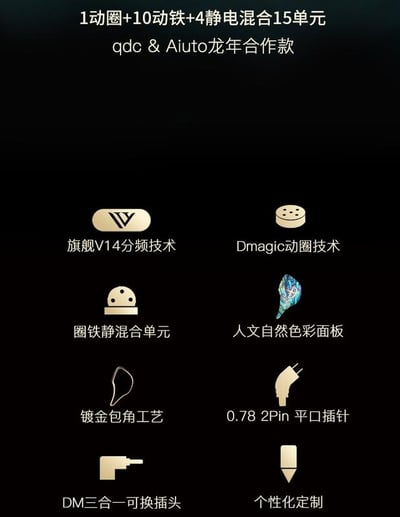 QDC Emperor 15 單元圈鐵靜混合旗艦 耳道式耳機7