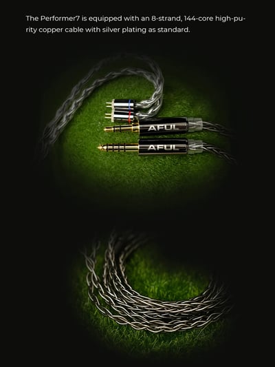 AFUL Performer 5+2 2DD+4BA+1微型平面入耳式耳機 4.4mm10