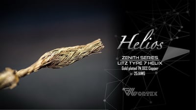 Vortex Cables Zenith Series Helios 太陽神 耳機升級線 銅鍍金 Versa 4.4MM2