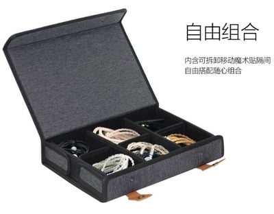 耳機收納包 (皮製手把) 高質感新品 二格 四格 六格3