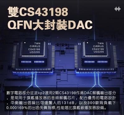 KUANG PAI 狂派 KP2 隨身USB DAC 耳機擴大機 小尾巴 4.4MM / 2.5MM / 3.5MM4