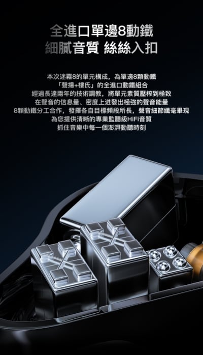 LETSHUOER 鑠耳 Mystic 迷霧8 八動鐵單元 旗艦耳道式耳機6