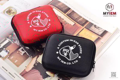 MY IEM 耳道式耳機收納盒 耳機包 收納包 黑/紅兩色可選1