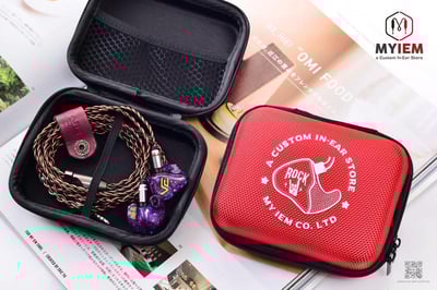 MY IEM 耳道式耳機收納盒 耳機包 收納包 黑/紅兩色可選2