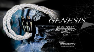 Vortex Cables Zenith Series  Genesis 創世 4N OCC純銀旗艦升級線｜讓聲音回到純淨、開闊與精準3