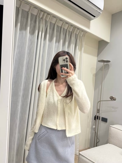 現貨 BA14 自留！節日感毛茸茸假兩件式上衣7