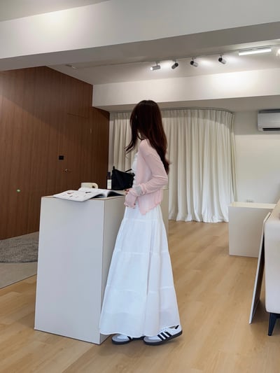 回歸) AS05 柔軟天絲木耳邊紋理小罩衫 2色16