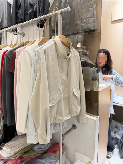 BB19 立領皮革感紋理風衣外套 2色2