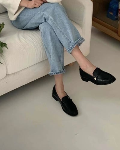 超美！小金扣樂福鞋 23-253