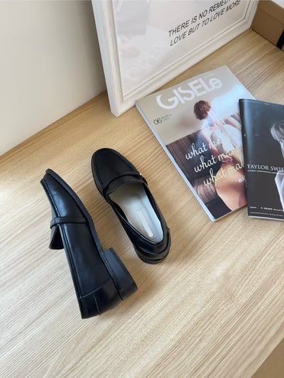 超美！小金扣樂福鞋 23-256