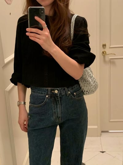 回歸 AK04 OUNCE 推！精緻布蕾絲上衣 2色10