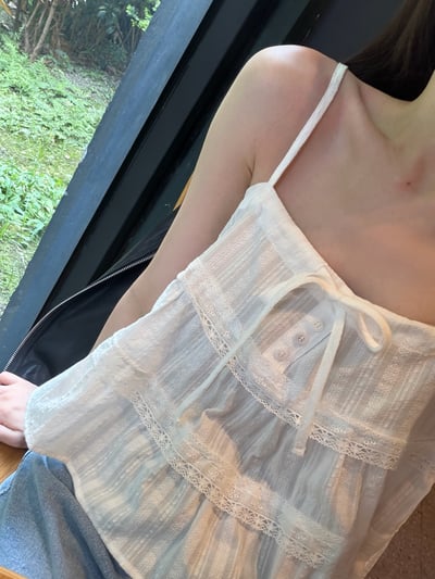 BD02 自留！浪漫蝴蝶結lace小背心8