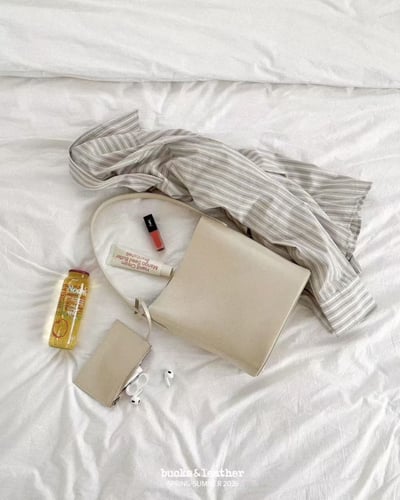 B49 Bucks&Leather  26年新款！牛皮大容量水桶包 (附零錢包)8