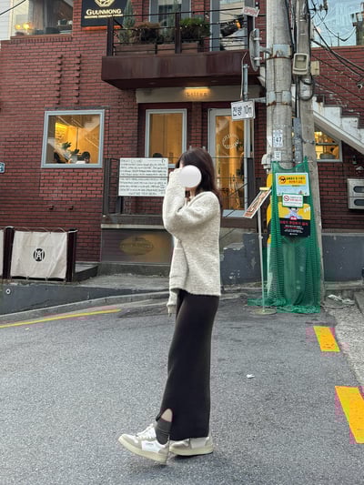 現貨 BEST！回歸) 自留！側邊小開岔直筒長裙 2色17