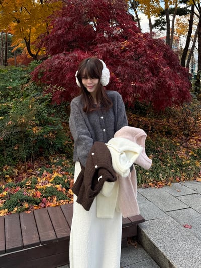 現貨 AY25 節日感滿滿小香毛毛開衫 4色7