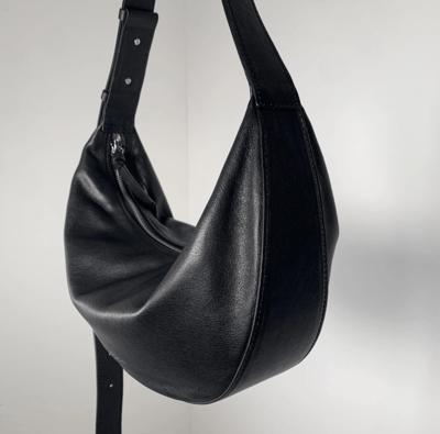 B34 Bucks&Leather 許願款！羊皮寬背帶新月包14