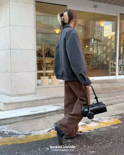 B47 Bucks&Leather  26年新款！小款 牛皮光滑亮面法式吐司包11