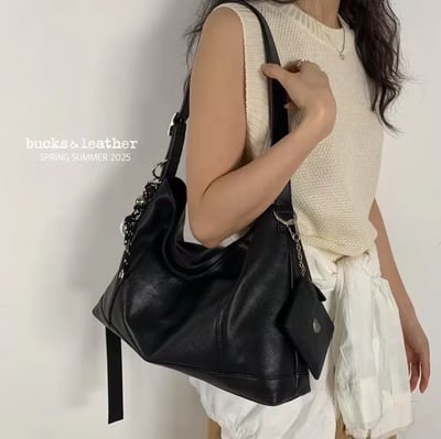 B21 Bucks&Leather 上班上課必備！超大容量車線托特包1